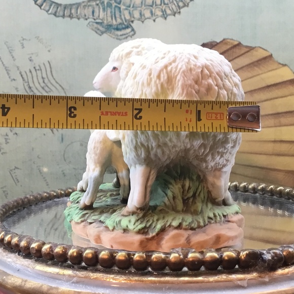 Vintage Homco Figurines Numbered 1483 Sheep and Lamb Porcelain Statues 1984 - Picture 9 of 9